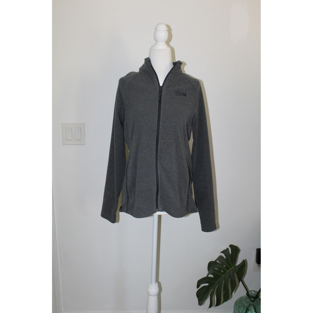 Mountain Hardwear Womens Polartec Fleece Full Zip Jacket Gray OL4127 Size M